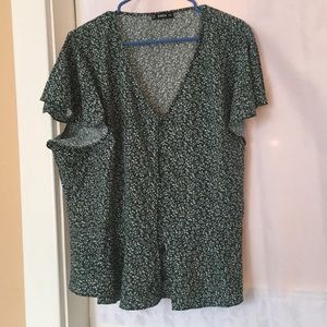 V-neck all over print